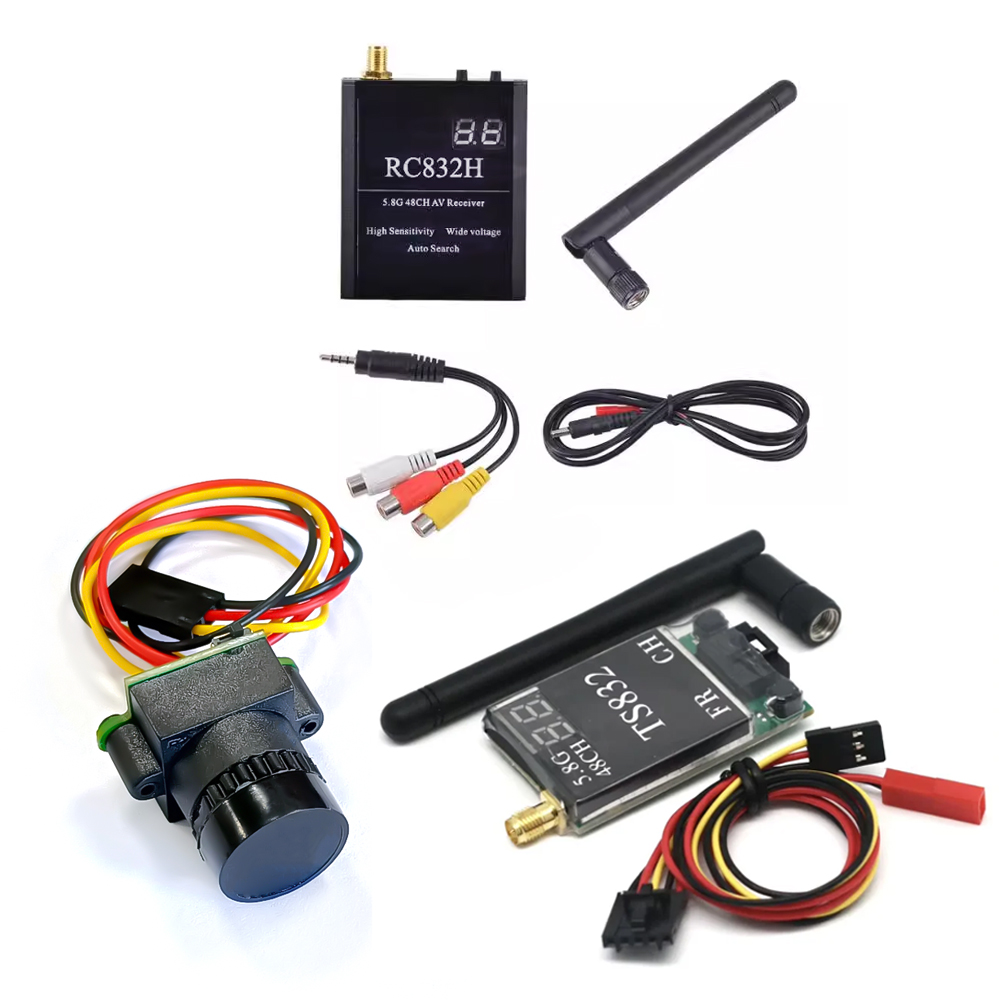 Fpv Drone Antenna - Ricevitore TS832 + RC832 + Telecamera